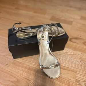 Gold DKNY Sandals